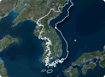 대한민국 지도